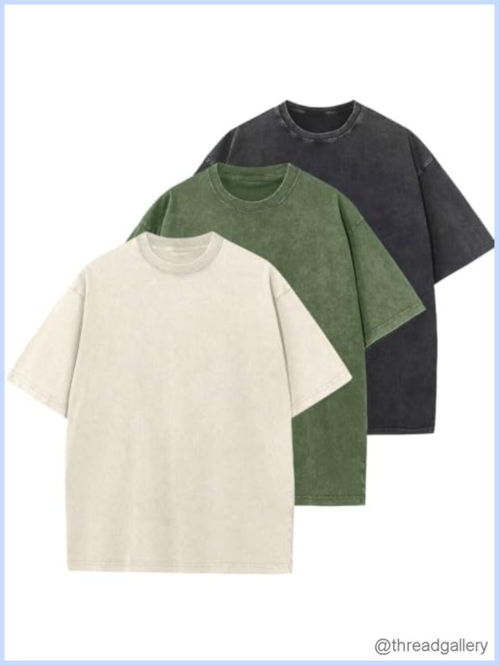 Oversized Cotton T-Shirt Short Sleeve Crew Neck Loose Fit Casual Basic Tee